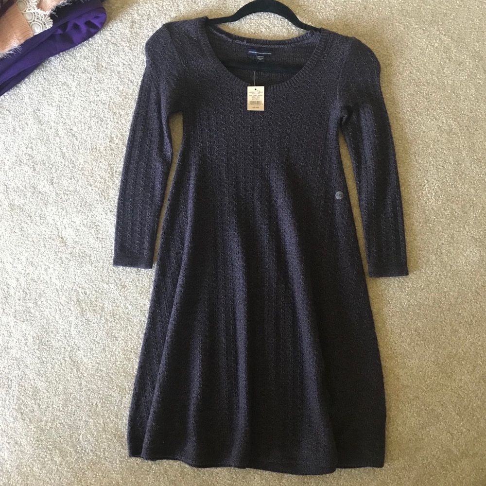 American Eagle flare sweater dress
